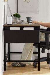Home Discount Vida Designs Brooklyn Large Computer Desk Office Study Gaming Table in Dark Brown - thumbnail 2