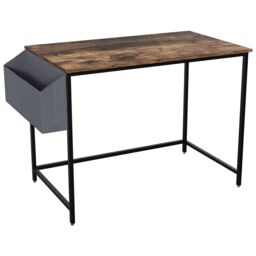 Home Discount Vida Designs Brooklyn Large Computer Desk Office Study Gaming Table in Dark Brown - thumbnail 7