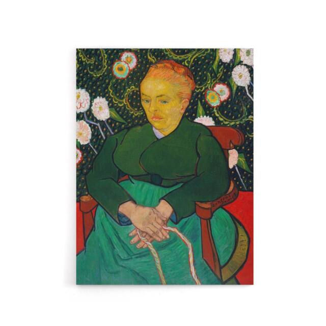 "Artery8 Augustine Roulin Rocking a Cradle Van Gogh Canvas Wall Art in Green - Size: W18"" x H24""" - image 1
