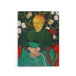 "Artery8 Augustine Roulin Rocking a Cradle Van Gogh Canvas Wall Art in Green - Size: W18"" x H24""" - thumbnail 1