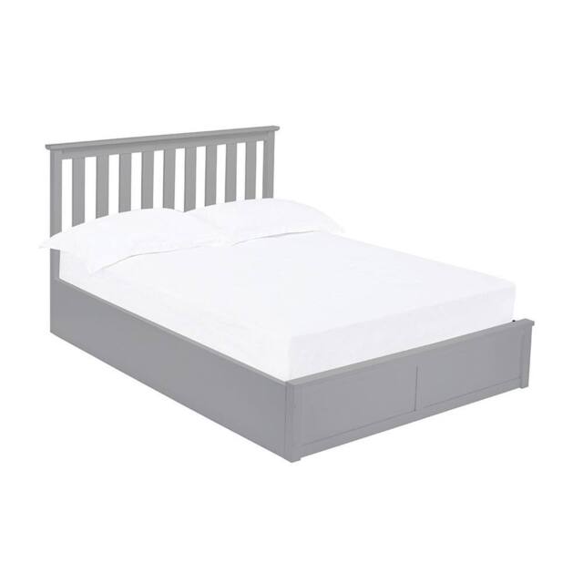 Lemon Pavilion Furniture Oxford Kingsize Bed - Wood - L211.5 x W165 x H100.5 cm - Grey - Size: King - image 1