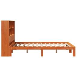 Berkfield Home Decorative Bookcase Bed without Mattress Wax Brown 140x190cm Soli - Size: 140x190 cm - thumbnail 7