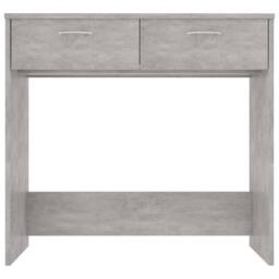 Berkfield Home Modern Desk Concrete Grey 80x40x75 cm Engineered Wood - Size: 80 x 40 x 75 cm - thumbnail 1