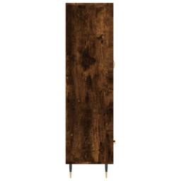 Berkfield Home Highboard Smoked Oak 69.5x31x115 cm Engineered Wood in Brown - thumbnail 7