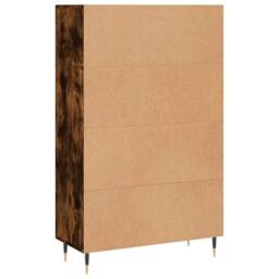 Berkfield Home Highboard Smoked Oak 69.5x31x115 cm Engineered Wood in Brown - thumbnail 8