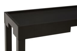 Orsina Two Tiered Design Console Table, Console Table With Storage Shelf, Durable & Versatile Hallway Table in Black - thumbnail 4
