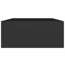 Berkfield Home Wall-mounted Drawer Shelves 2 pcs Black 40x23.5x10cm MDF - Size: 40x23.5x10 cm - thumbnail 8