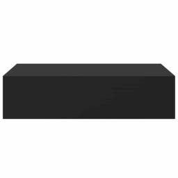 Berkfield Home Wall-mounted Drawer Shelves 2 pcs Black 40x23.5x10cm MDF - Size: 40x23.5x10 cm - thumbnail 7