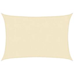 Berkfield Home Sunshade Sail 160 g/m ² Cream 2.5x4 m HDPE in Beige - thumbnail 1