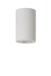 Lucide 'GIPSY' Modern Short Surface Mounted Plaster Ceiling Spotlight 1xGU10 in White - thumbnail 2