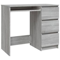 Berkfield Home Desk Grey Sonoma 90x45x76 cm Engineered Wood - Size: 90 x 45 x 76 cm - thumbnail 2
