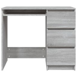 Berkfield Home Desk Grey Sonoma 90x45x76 cm Engineered Wood - Size: 90 x 45 x 76 cm - thumbnail 5