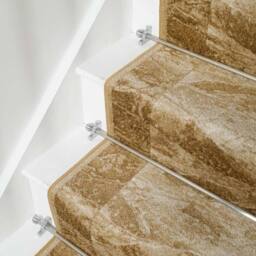 runrug Stair Runner Carpet - Soft & Comfortable, 8mm - 'Sardis' in Light Brown - Size: 100 cm x 720 cm - thumbnail 3