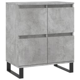 Berkfield Home Sideboard Concrete Grey 60x35x70 cm Engineered Wood - Size: 60 x 35 x 70 cm - thumbnail 1