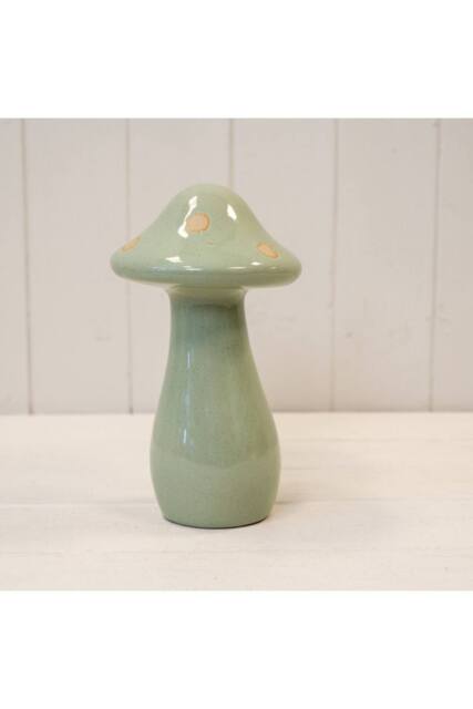 KDMD Medium Ceramic Pale Green Mushroom - image 1