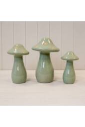 KDMD Medium Ceramic Pale Green Mushroom - thumbnail 2