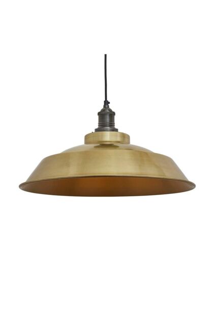 Industville Brooklyn Step Pendant, 16 Inch, Brass, Pewter Holder in Bronze - image 1