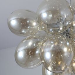 Garwarm 3 Light Dimmable Glass Globe Chandelier in Yellow - thumbnail 3