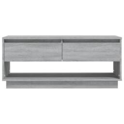 Berkfield Home TV Cabinet Grey Sonoma 102x41x44 cm Engineered Wood - Size: 102 x 41 x 44 cm - thumbnail 5