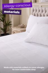 Slumberdown Cosy Nights Mattress Protector in White - Size: Single - thumbnail 5