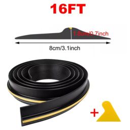 Garage Door Floor Threshold Weather Seal HEAVY DUTY RUBBER Draught Excluder UK - thumbnail 3