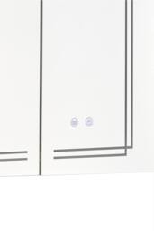 Living and Home Wall-mounted Bathroom Mirror Cabinet with Led Lights in White - thumbnail 8