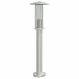 Berkfield Home Outdoor Floor Lamps 3pcs Silver 60 cm Stainless Steel - thumbnail 5