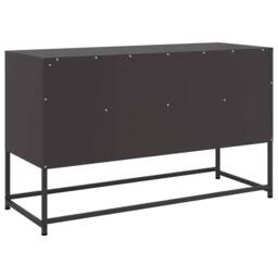 Berkfield Home TV Cabinet Black 100.5x39x60.5 cm Steel - thumbnail 8