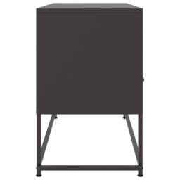 Berkfield Home TV Cabinet Black 100.5x39x60.5 cm Steel - thumbnail 7