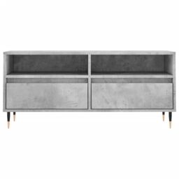 Berkfield Home TV Cabinet Concrete Grey 100x34.5x44.5 cm Engineered Wood - thumbnail 5