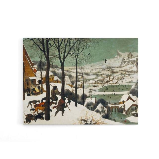 "Artery8 Pieter Bruegel The Elder Hunters In Snow Canvas Wall Art Print - Size: W18"" x H24""" - image 1