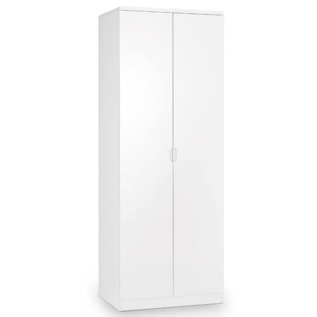 Cheshire Premium Midtown 2 Door Wardrobe in White High Gloss - image 1