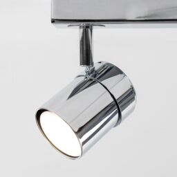 ValueLights Rosie Spotlight 3 Way Silver Ceiling Bar Spotlight - thumbnail 4