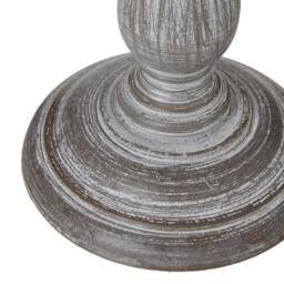 Lemon Pavilion Furniture and Decor Augusta Column Table Lamp with Linen Shade - L12 x W12 x H31 cm - Grey - thumbnail 4