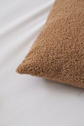 BHS Teddy Bear Fleece Cushion in Brown - Size: Small - thumbnail 2