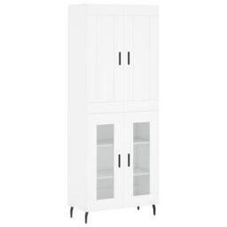 Berkfield Home Highboard White 69.5x34x180 cm Engineered Wood - thumbnail 2