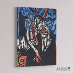 "Artery8 The Agonies of Love Ernst Ludwig Kirchner Canvas Wall Art - Size: W18"" x H24""" - thumbnail 2