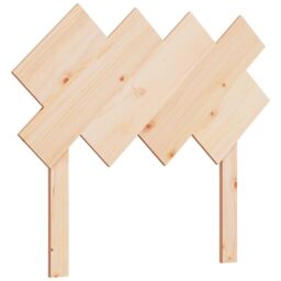 Berkfield Home Bed Headboard 92x3x81 cm Solid Wood Pine in Brown - Size: 92 x 3 x 81 cm - thumbnail 2