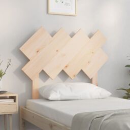 Berkfield Home Bed Headboard 92x3x81 cm Solid Wood Pine in Brown - Size: 92 x 3 x 81 cm - thumbnail 3