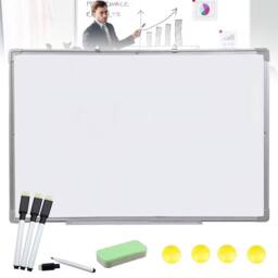 Hinsinc Magnetic Whiteboard for Office, School & Home Use L in White - thumbnail 1