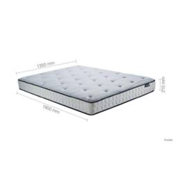 Birlea Double Bed Frame & Mattress White Wood Sleepsoul Cambridge 4FT6 - thumbnail 6