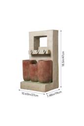 Living and Home Solar-Powered Water Fountain Outdoor Gardening Decor - thumbnail 9