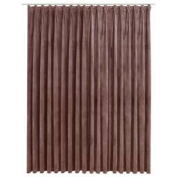 Berkfield Home Blackout Curtain with Hooks Velvet Antique Pink 290x245 cm - thumbnail 1
