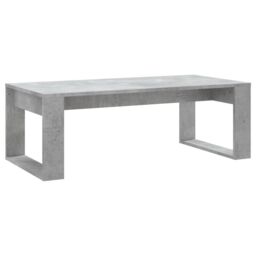 Berkfield Home Coffee Table Concrete Grey 102x50x35 cm Engineered Wood - Size: 102 x 50 x 35 cm - thumbnail 2