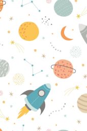Hoopla Walls Lift Off-10m Matt Wallpaper in Orange - thumbnail 2