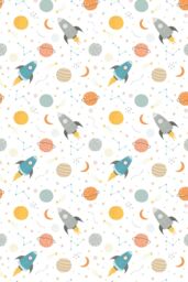 Hoopla Walls Lift Off-10m Matt Wallpaper in Orange - thumbnail 3