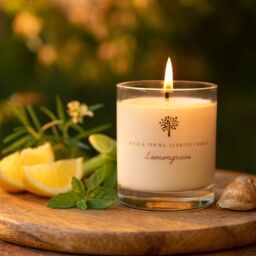 Nicola Spring 130g Lemongrass Soy Candles - Pack of 3 - Fruity Summer in Clear - thumbnail 2