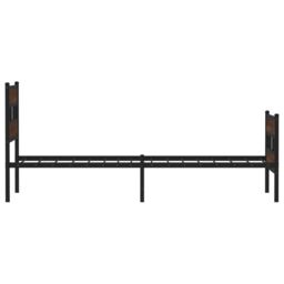Berkfield Home Bed Frame without Mattress with Headboard & Footboard 90x200 cm in Brown - thumbnail 5