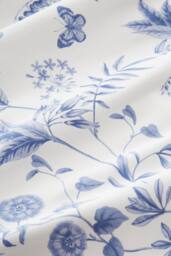 Bianca 'Thea Floral' 200 Thread Count Cotton Reversible Duvet Cover Set in Blue - Size: King - thumbnail 5