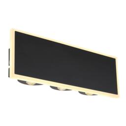 Netlighting Saidy 9x25cm Integrated LED Wall Lamp Matt Black LED 3000K - Size: 9x25 cm